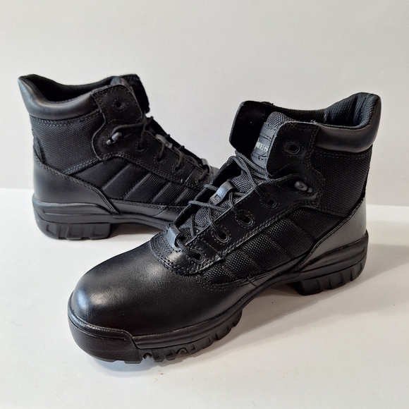 Bates Whimsigoth Black Leather Grunge Gorpcore 5" Tactical Lug Sole Sport Boot 9 - Picture 5 of 10